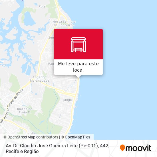 Av. Dr. Cláudio José Gueiros Leite (Pe-001), 442 mapa