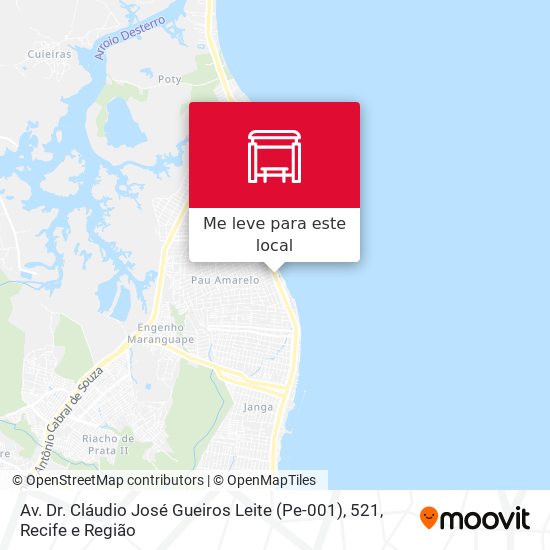 Av. Dr. Cláudio José Gueiros Leite (Pe-001), 521 mapa