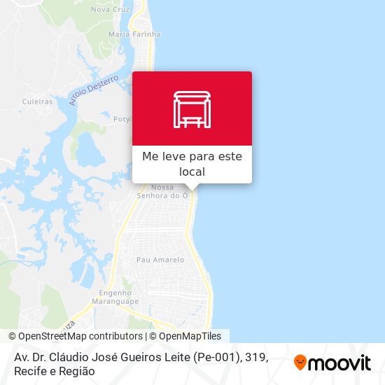 Av. Dr. Cláudio José Gueiros Leite (Pe-001), 319 mapa