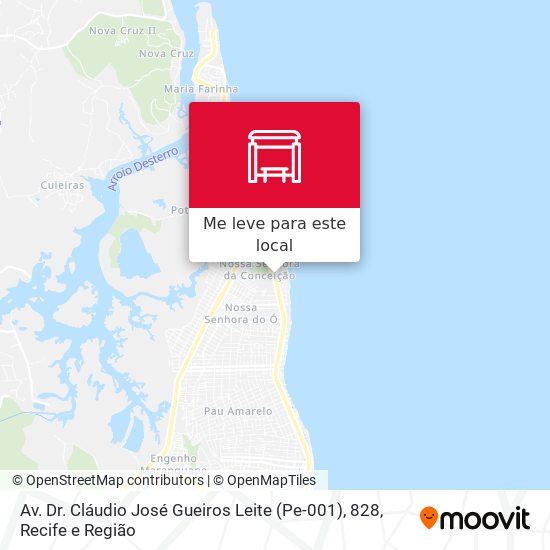 Av. Dr. Cláudio José Gueiros Leite (Pe-001), 828 mapa
