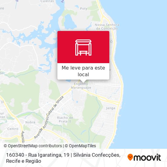 160340 - Rua Igaratinga, 19 | Silvânia Confecções mapa