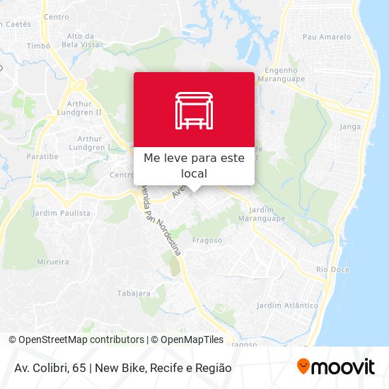 Av. Colibri, 65 | New Bike mapa