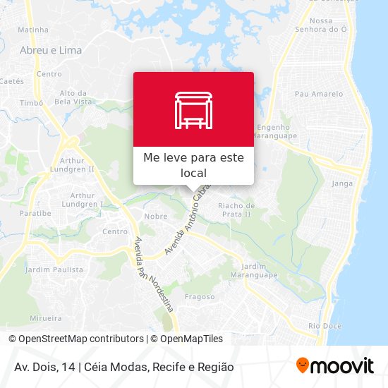 Av. Dois, 14 | Céia Modas mapa