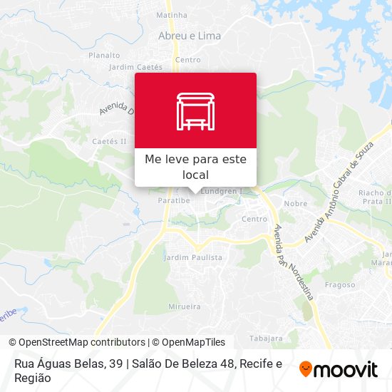 Rua Águas Belas, 39 | Salão De Beleza 48 mapa