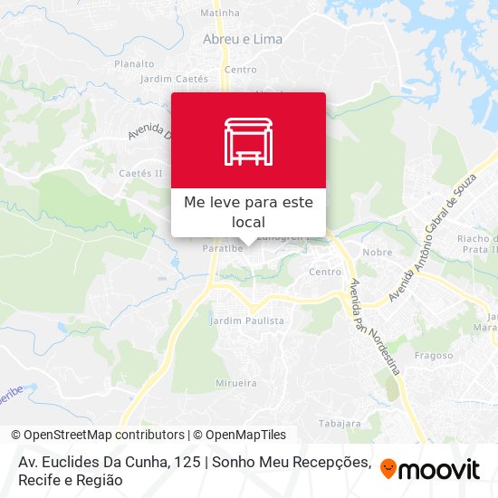 Av. Euclides Da Cunha, 125 | Sonho Meu Recepções mapa