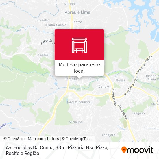 Av. Euclides Da Cunha, 336 | Pizzaria Nss Pizza mapa