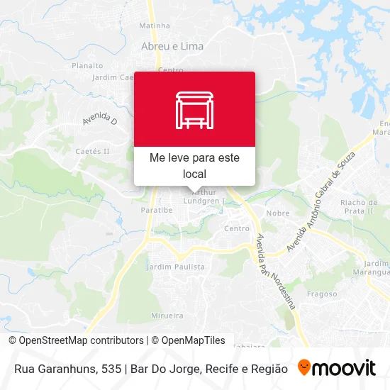 Rua Garanhuns, 535 | Bar Do Jorge mapa