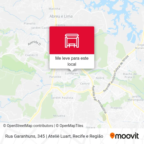 Rua Garanhuns, 345 | Ateliê Luart mapa
