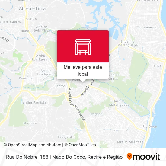 Rua Do Nobre, 188 | Nado Do Coco mapa