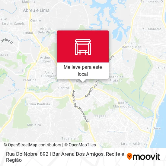 Rua Do Nobre, 892 | Bar Arena Dos Amigos mapa