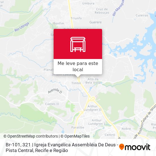 Br-101, 321 | Igreja Evangélica Assembléia De Deus - Pista Central mapa