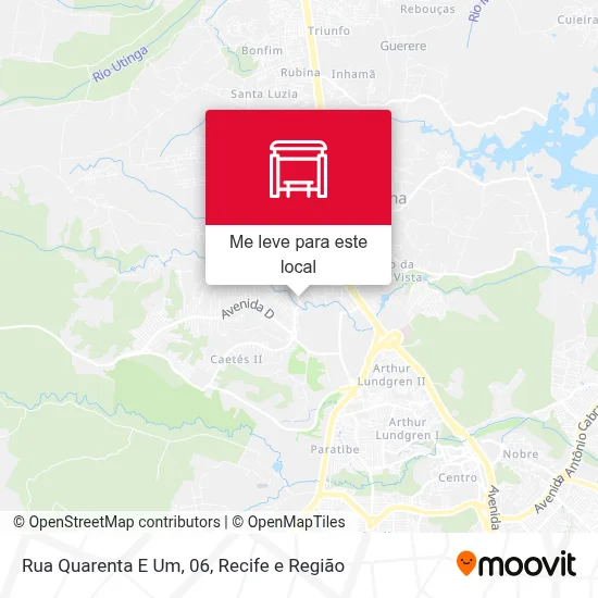 Rua Quarenta E Um, 06 mapa