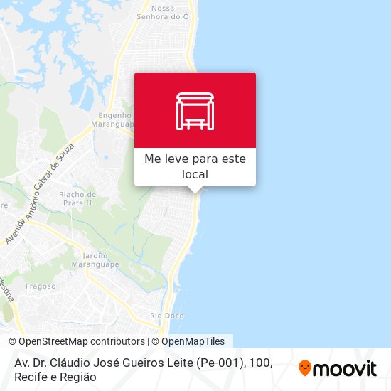 Av. Dr. Cláudio José Gueiros Leite (Pe-001), 100 mapa