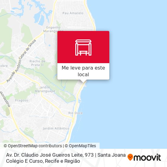 Av. Dr. Cláudio José Gueiros Leite, 973 | Santa Joana Colégio E Curso mapa