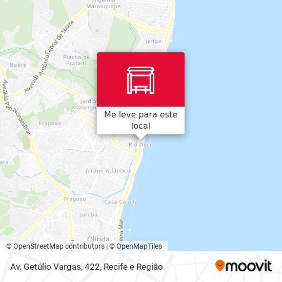 Av. Getúlio Vargas, 422 mapa