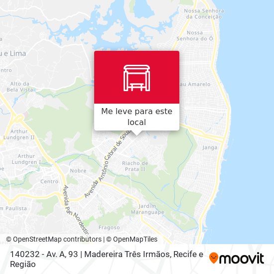 140232 - Av. A, 93 | Madereira Três Irmãos mapa
