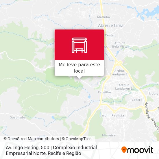 Av. Ingo Hering, 500 | Complexo Industrial  Empresarial Norte mapa