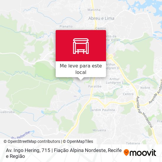 Av. Ingo Hering, 715 |  Fiação Alpina Nordeste mapa
