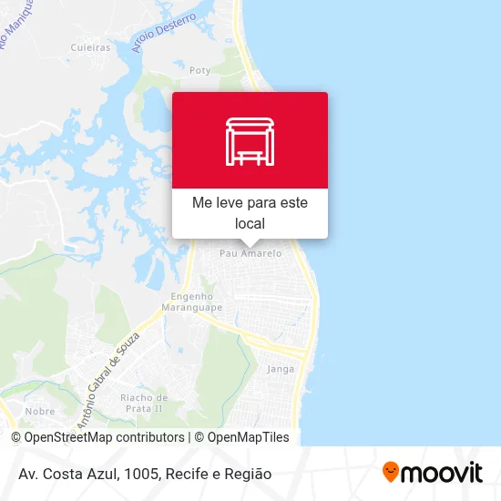 Av. Costa Azul, 1005 mapa