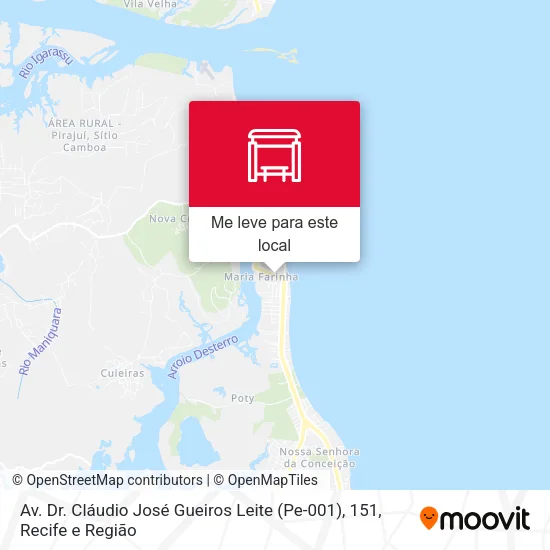 Av. Dr. Cláudio José Gueiros Leite (Pe-001), 151 mapa