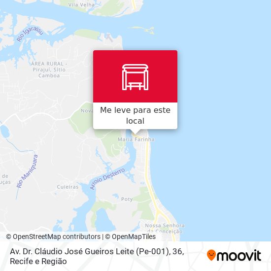 Av. Dr. Cláudio José Gueiros Leite (Pe-001), 36 mapa