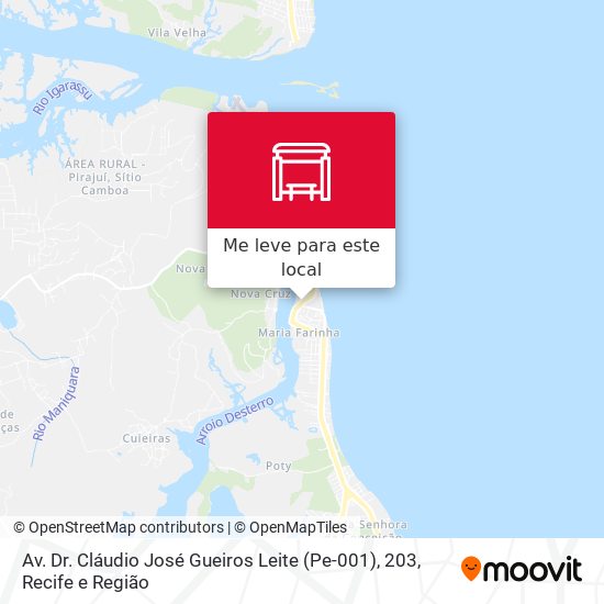 Av. Dr. Cláudio José Gueiros Leite (Pe-001), 203 mapa