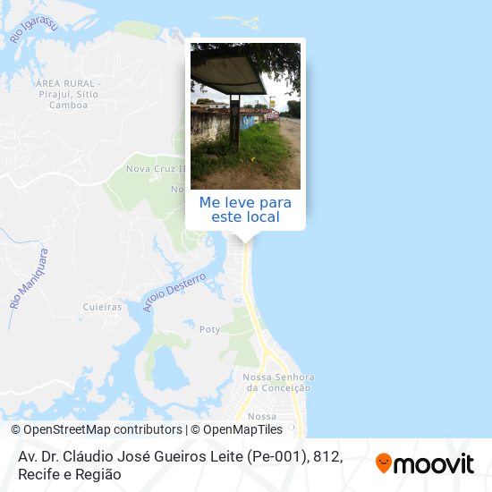 Av. Dr. Cláudio José Gueiros Leite (Pe-001), 812 mapa