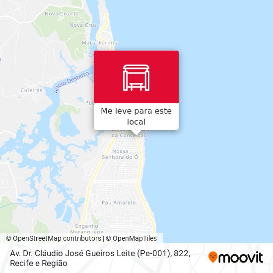 Av. Dr. Cláudio José Gueiros Leite (Pe-001), 822 mapa