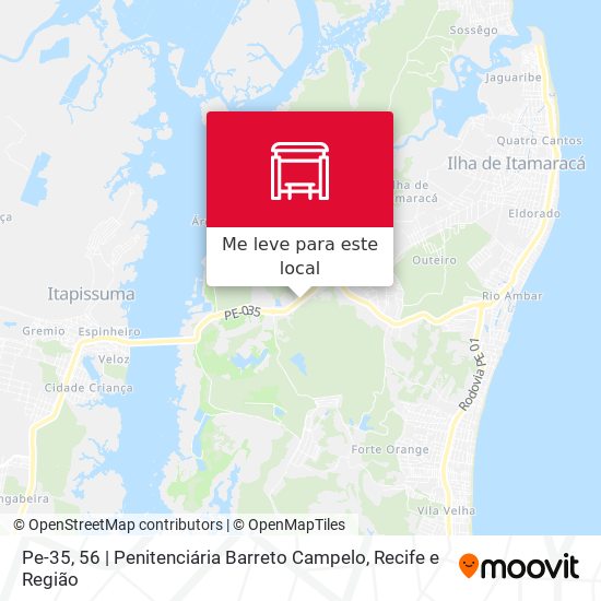 Pe-35, 56 | Penitenciária Barreto Campelo mapa