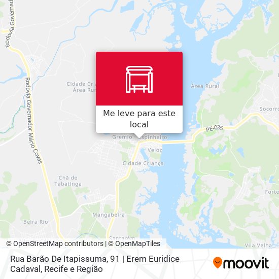 Rua Barão De Itapissuma, 91 | Erem Euridice Cadaval mapa