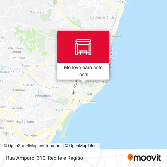 Rua Amparo, 310 mapa