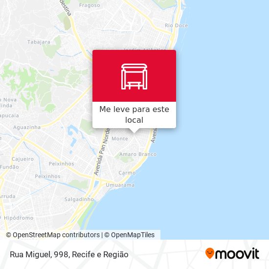 Rua Miguel, 998 mapa