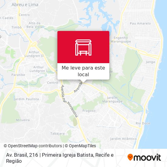 Av. Brasil, 216 | Primeira Igreja Batista mapa