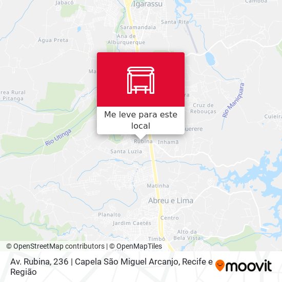 Av. Rubina, 236 | Capela São Miguel Arcanjo mapa