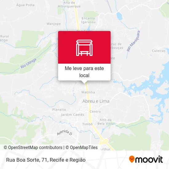 Rua Boa Sorte, 71 mapa