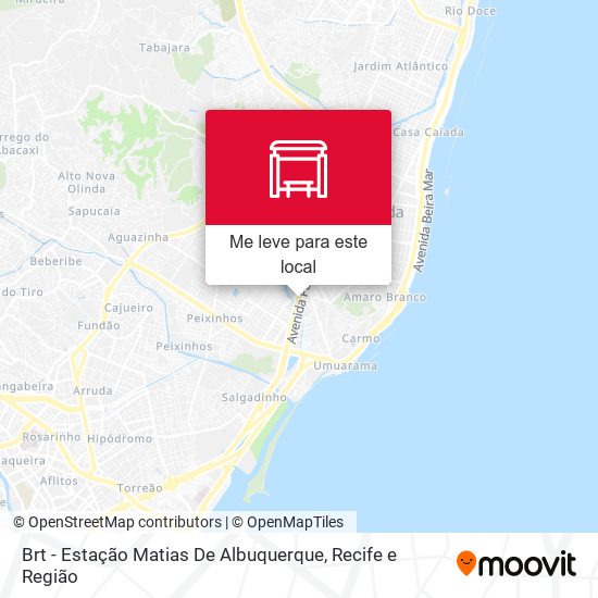 Brt - Estação Matias De Albuquerque mapa