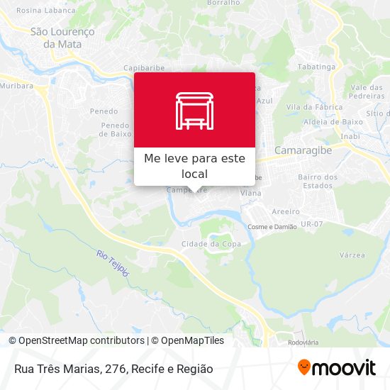 Rua Três Marias, 276 mapa