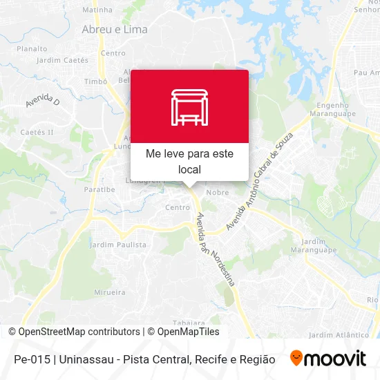 Pe-015 | Uninassau - Pista Central mapa