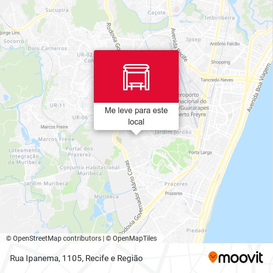 Rua Ipanema, 1105 mapa
