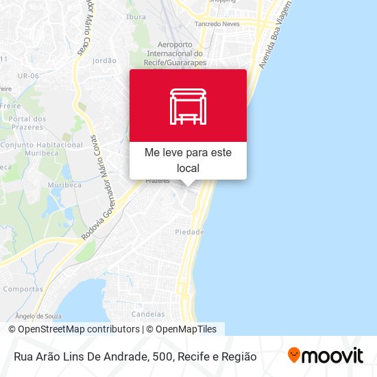 Rua Arão Lins De Andrade, 500 mapa