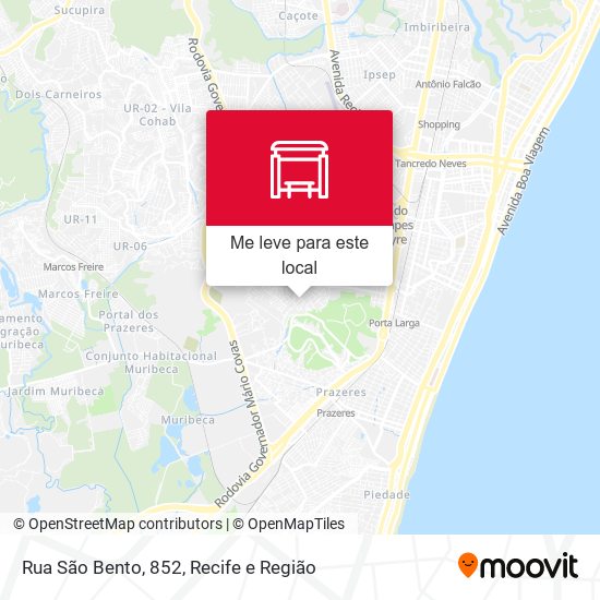 Rua São Bento, 852 mapa