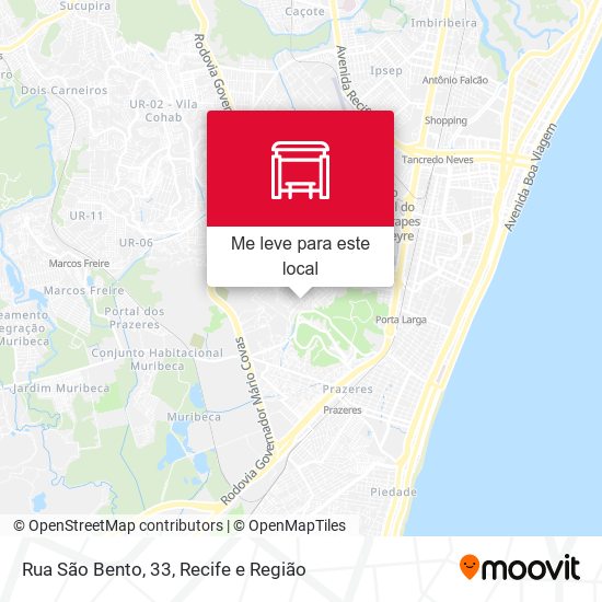Rua São Bento, 33 mapa