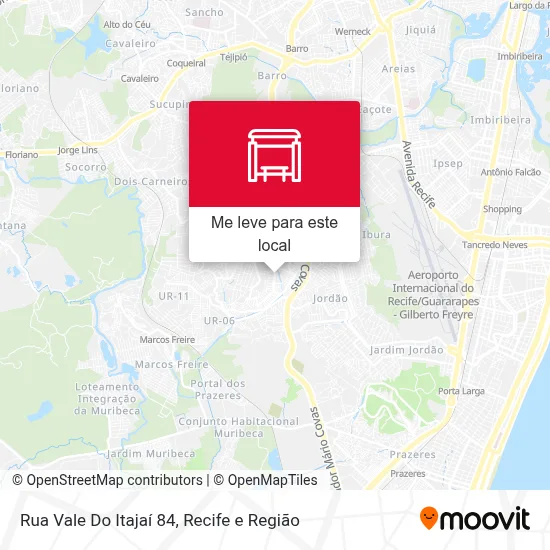 Rua Vale Do Itajaí 84 mapa