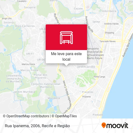 Rua Ipanema, 2006 mapa