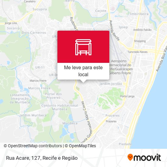 Rua Acare, 127 mapa