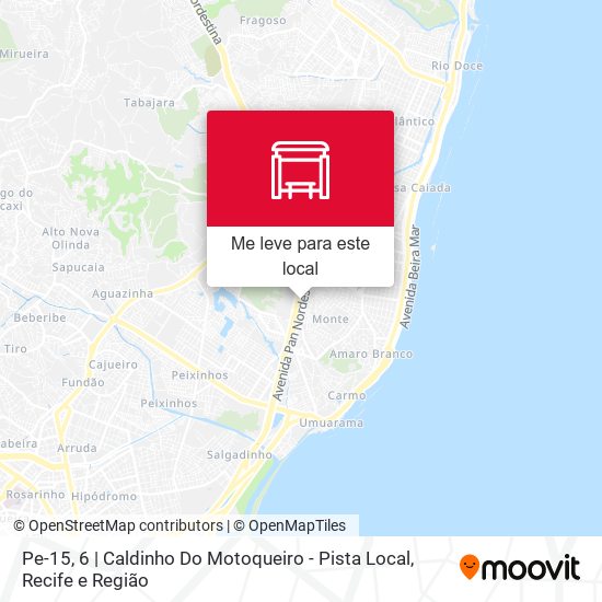 Pe-15, 6 | Caldinho Do Motoqueiro - Pista Local mapa