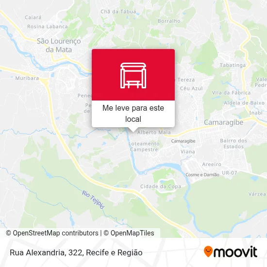 Rua Alexandria, 322 mapa