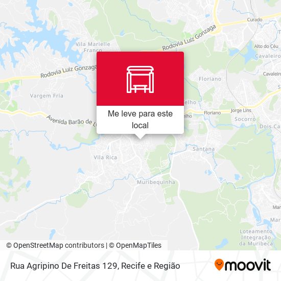 Rua Agripino De Freitas 129 mapa