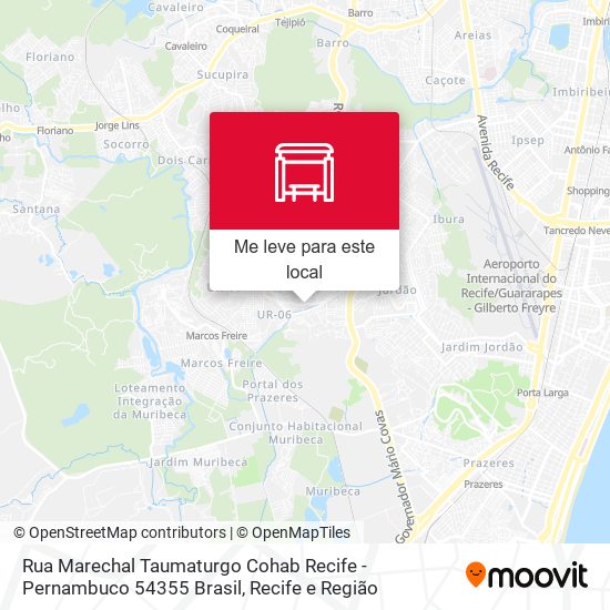Rua Marechal Taumaturgo Cohab Recife - Pernambuco 54355 Brasil mapa