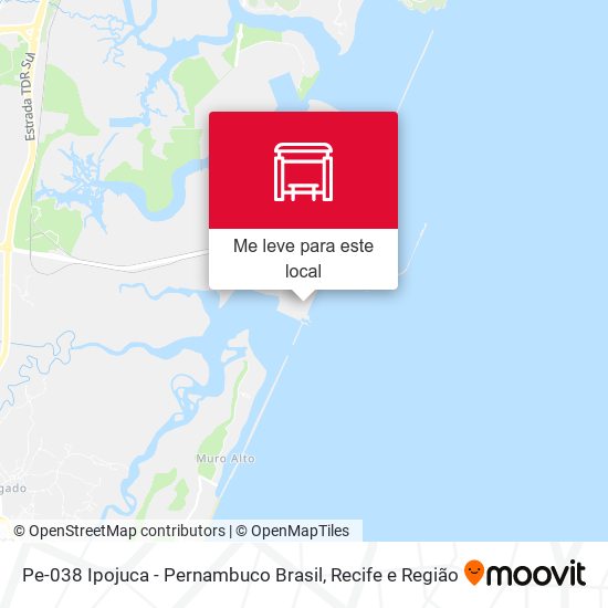 Pe-038 Ipojuca - Pernambuco Brasil mapa